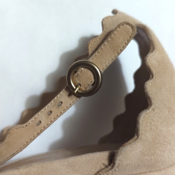 Chloe Pink Scalloped Heels - Picture 12 of 13